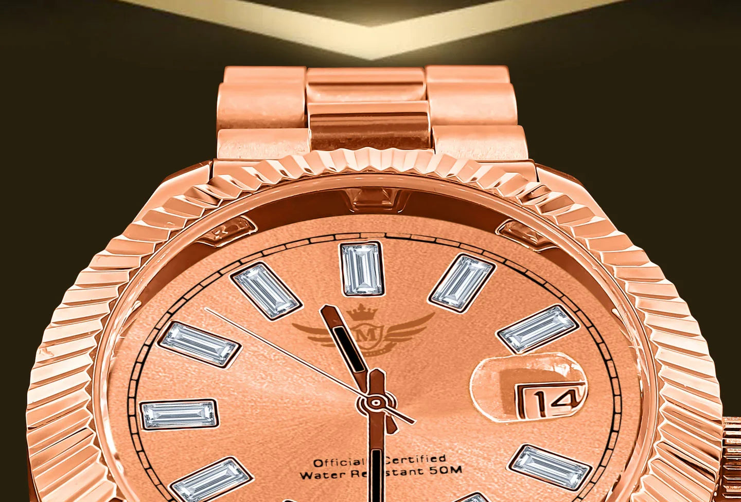 COSMIC – 40 mm Automatic Ice-Out Steel Watch | Bold & Timeless - Iced Lux Watch Shop