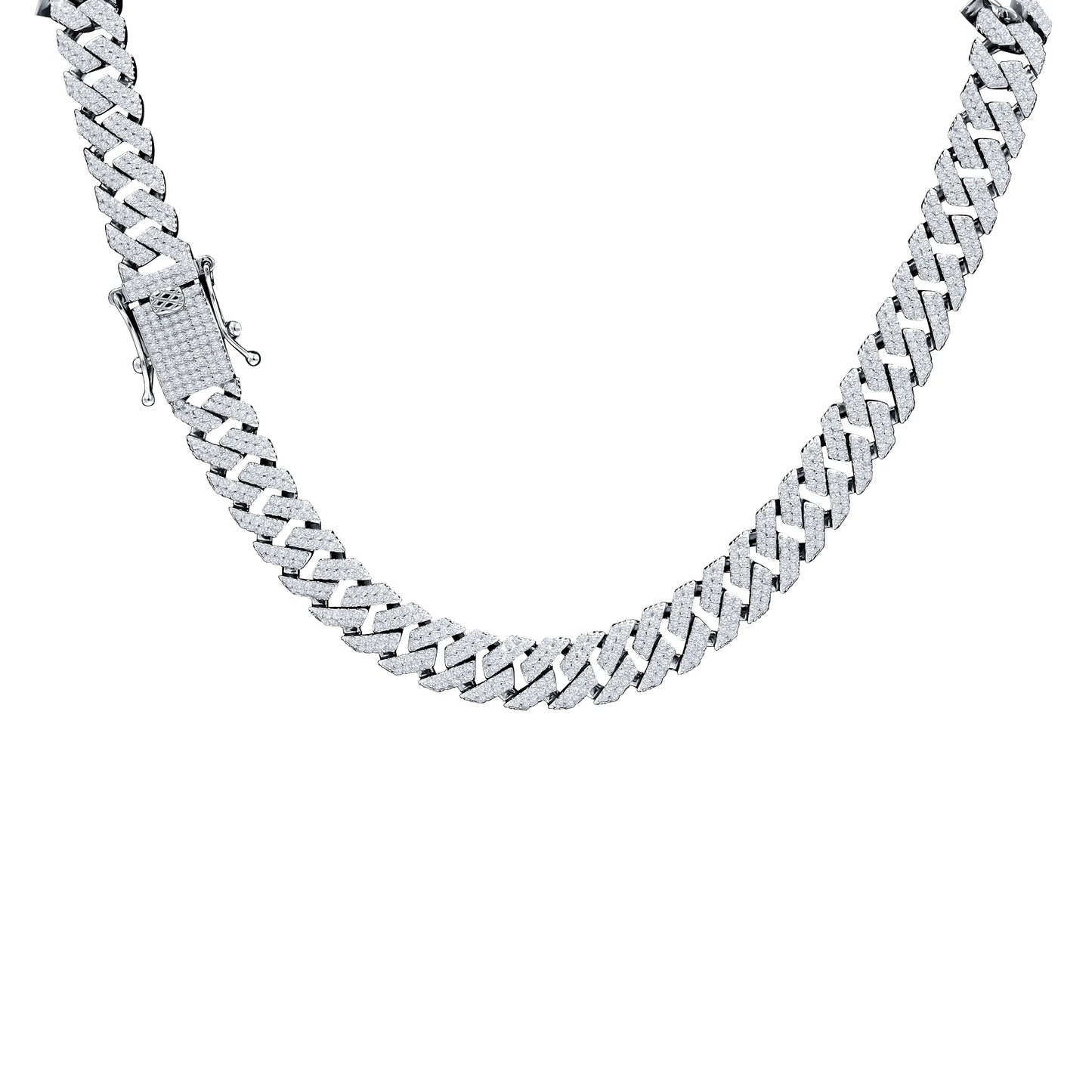 GemSculpt 8mm Silver CZ Necklace – 925 Sterling Silver Iced Chain - Iced Lux Watch Shop