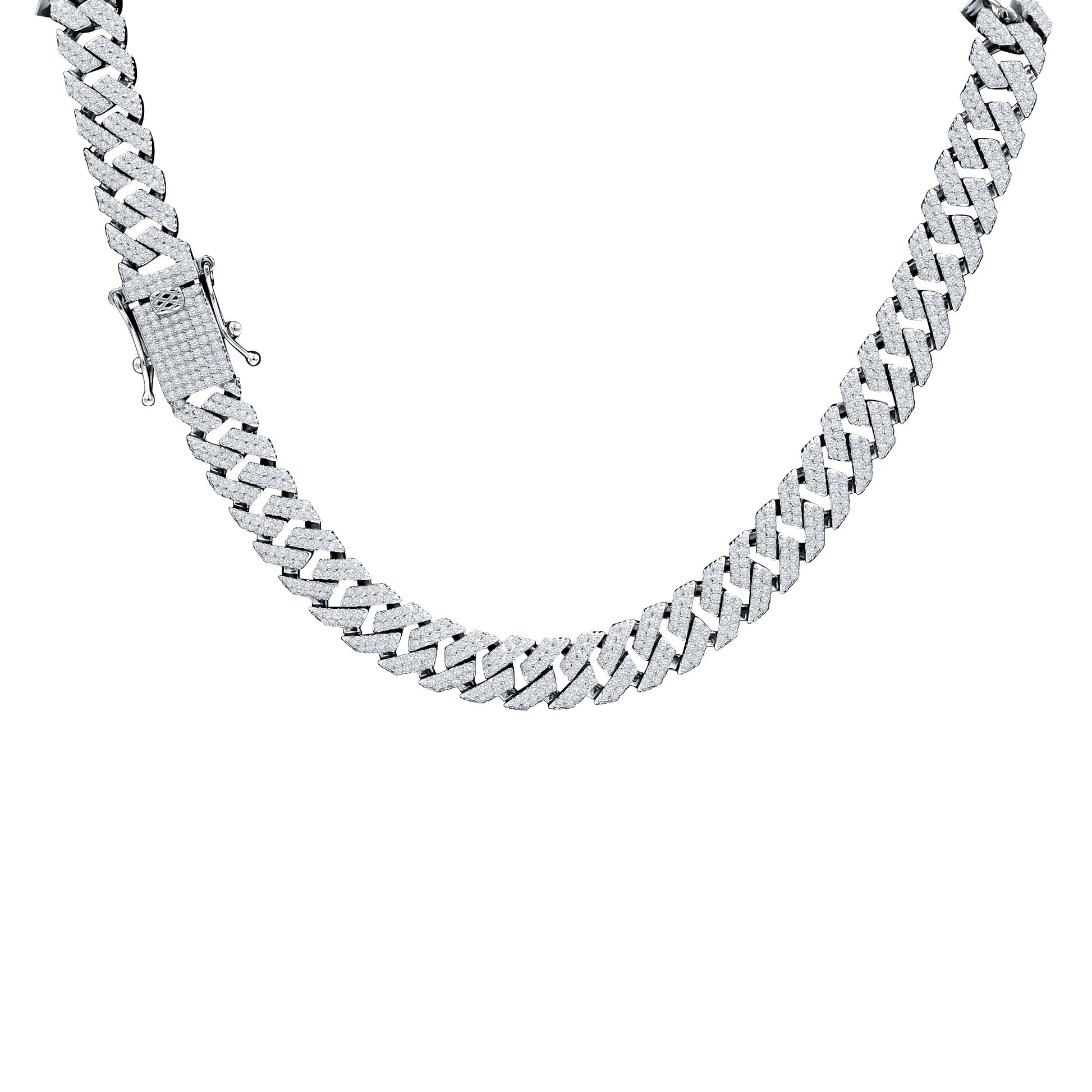 GemSculpt 8mm Silver CZ Necklace – 925 Sterling Silver Iced Chain - Iced Lux Watch Shop