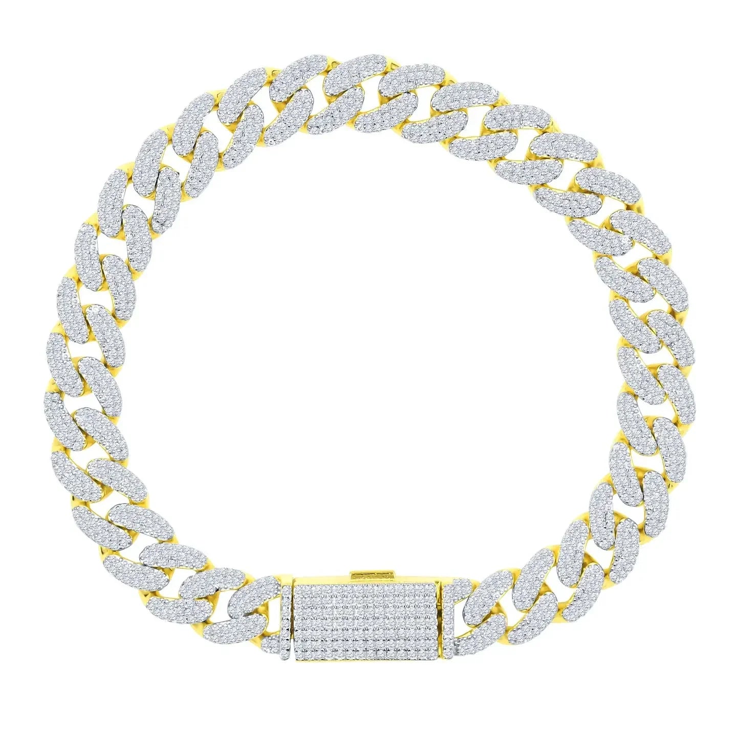 Mavin – 10 mm Moissanite Iced-Out Bracelet 925 Silver, 4.69 CTW - Iced Lux Watch Shop