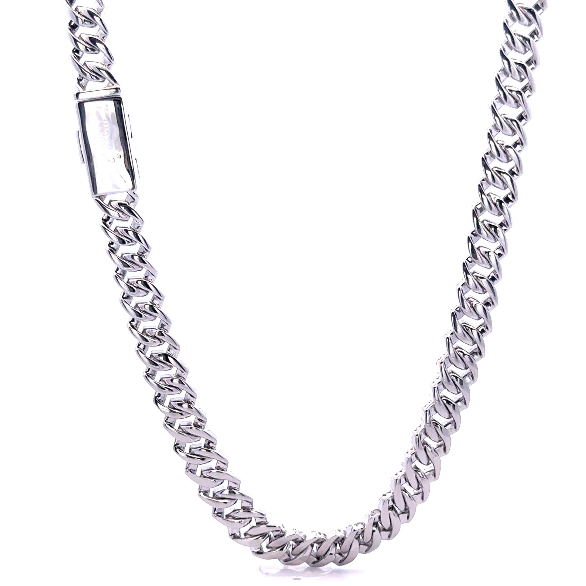 Ozarin Moissanite Cuban Chain – 8mm Iced 925 Silver - Iced Lux Watch Shop