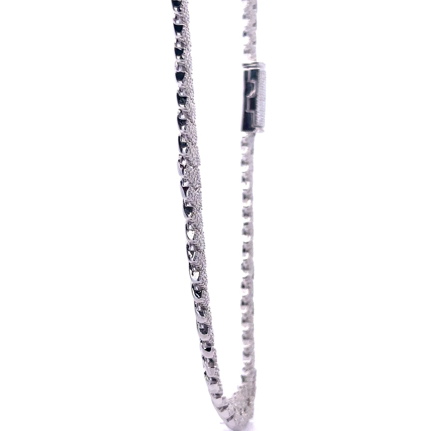 Ozarin Moissanite Cuban Chain – 8mm Iced 925 Silver - Iced Lux Watch Shop