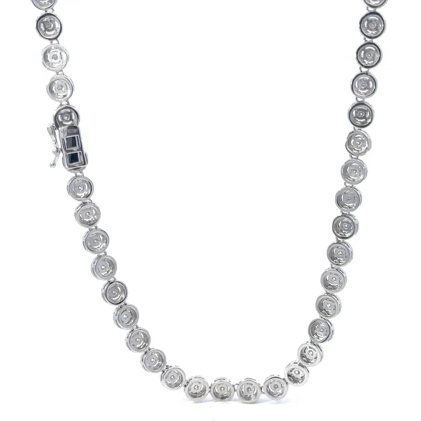 JARELO Moissanite Iced Out Chain 6mm Rhodium 925 Silver - Premium Statement Jewelry