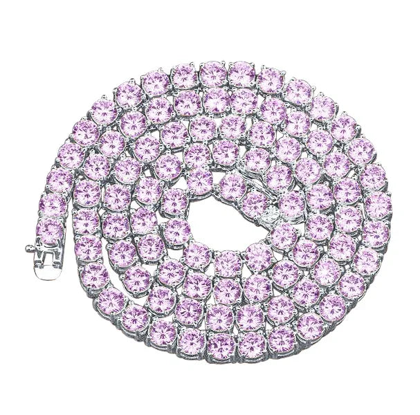 3mm Sparkle Silver Tennis Chain Choker | Iced Lux - Iced Lux Watch Shop