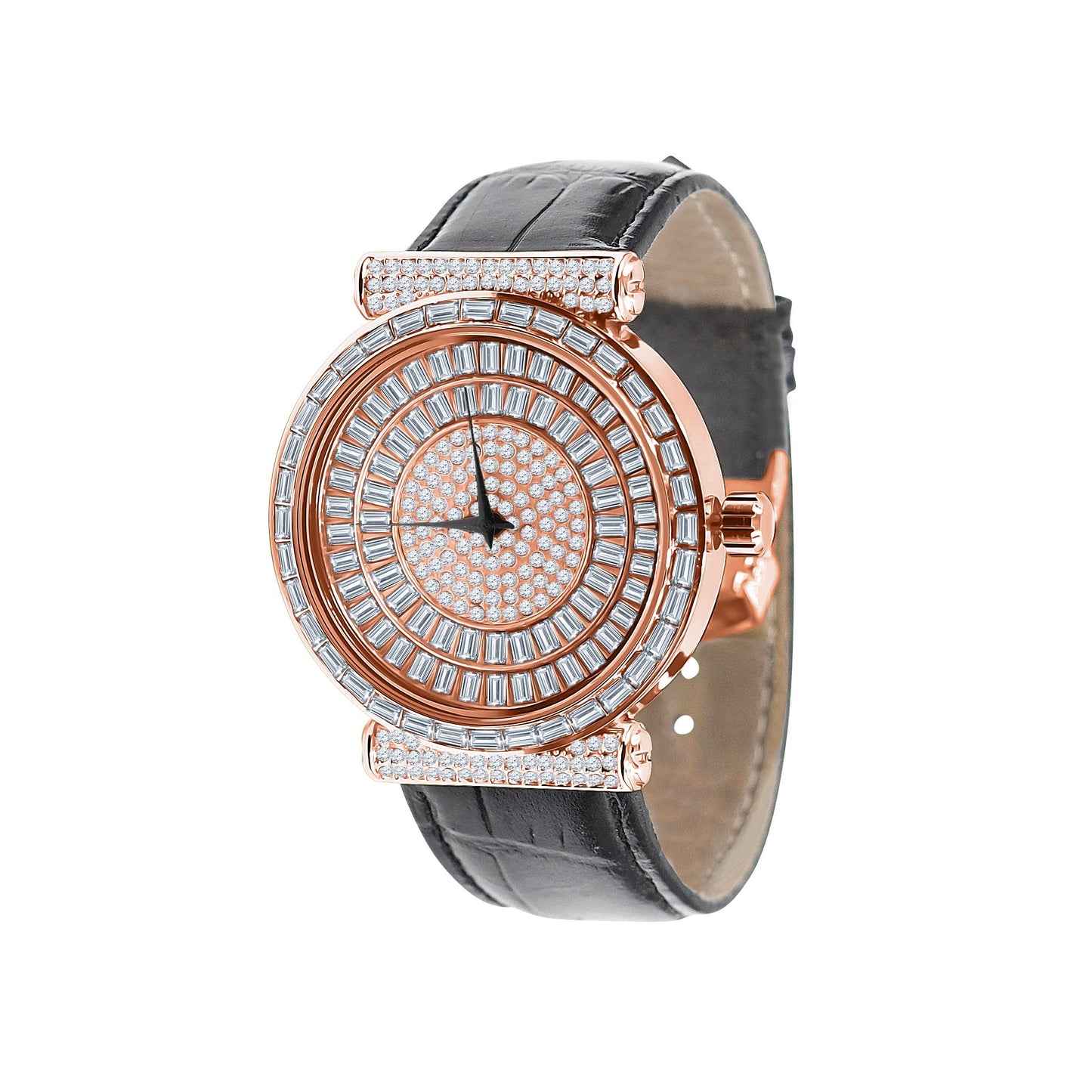 Plaltial Bling Leather Watch | 5110355 - Iced Lux Watch Shop