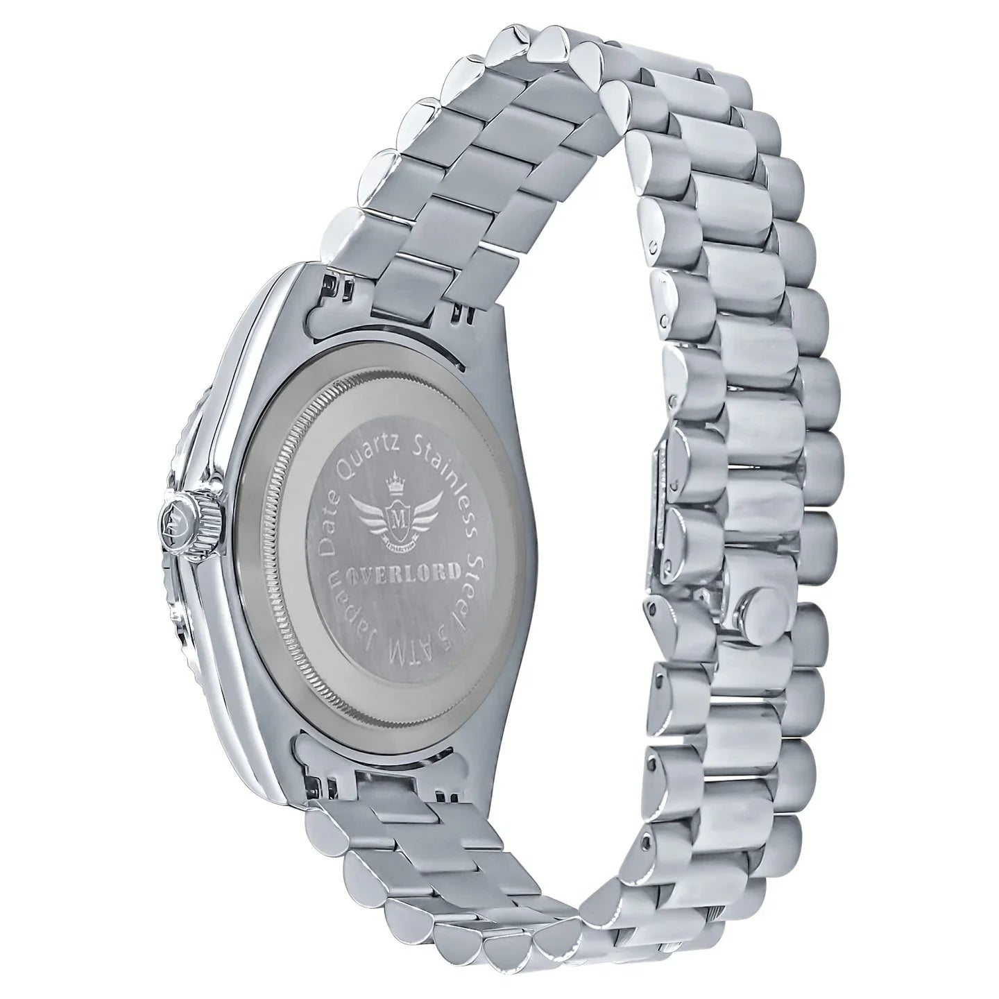 ARISTOCRATIC – 44 mm Fully Iced Hip-Hop Watch | CZ Stones, Alloy, Adjustable Links - Iced Lux Watch Shop