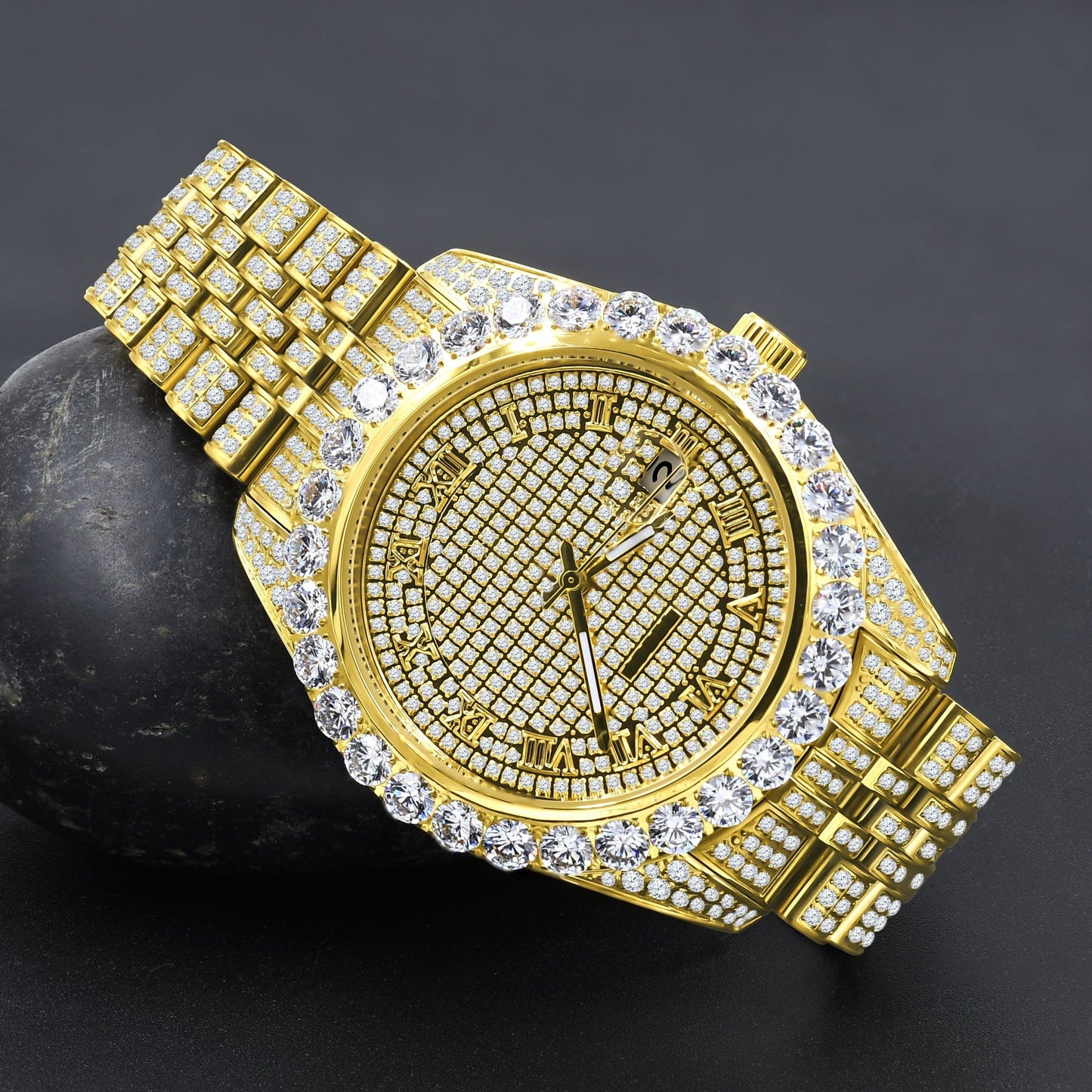 Capricious Steel – Luxury Fully Iced Automatic Watch - Iced Lux Watch Shop