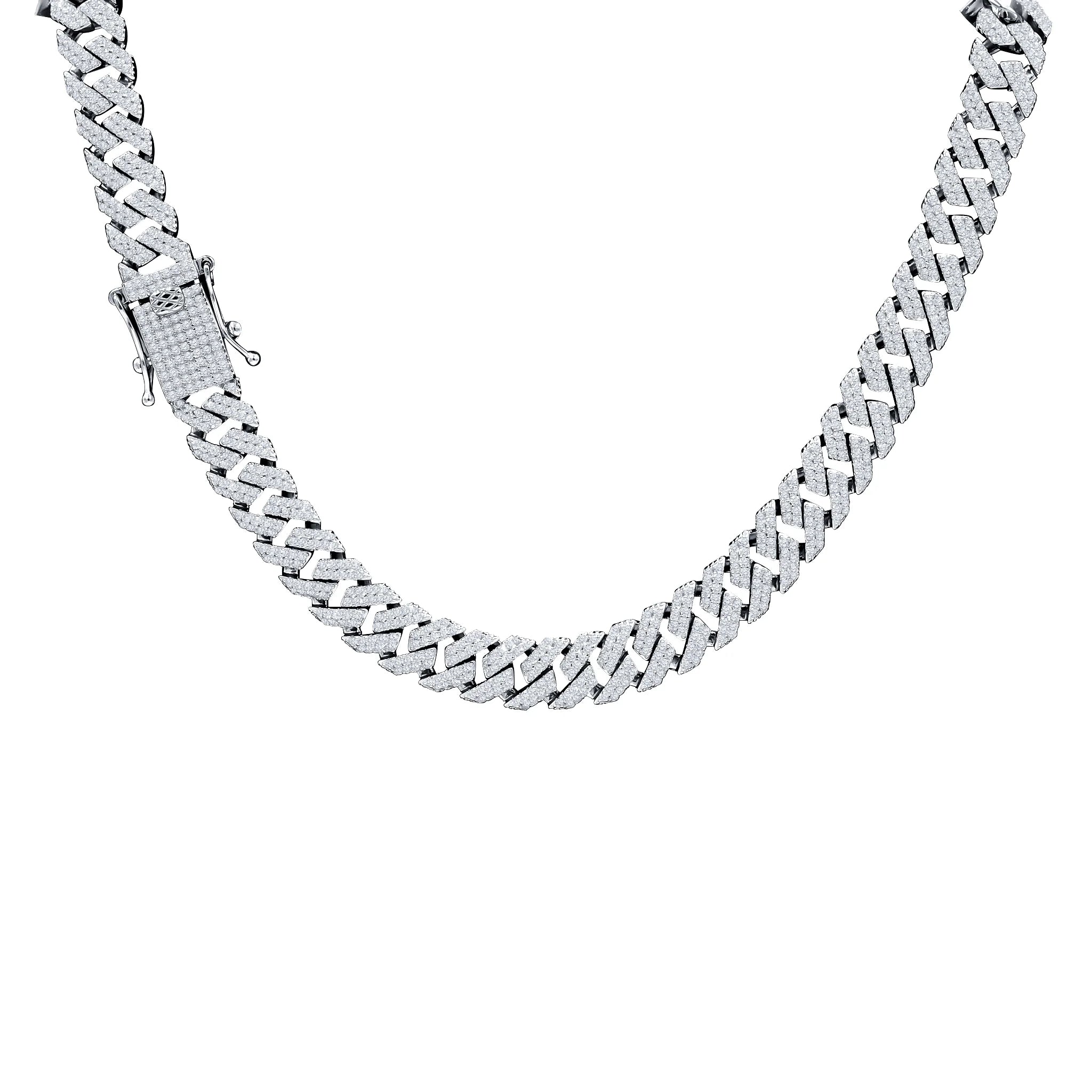 GemSculpt 8mm Silver CZ Necklace – 925 Sterling Silver Iced Chain - Iced Lux Watch Shop