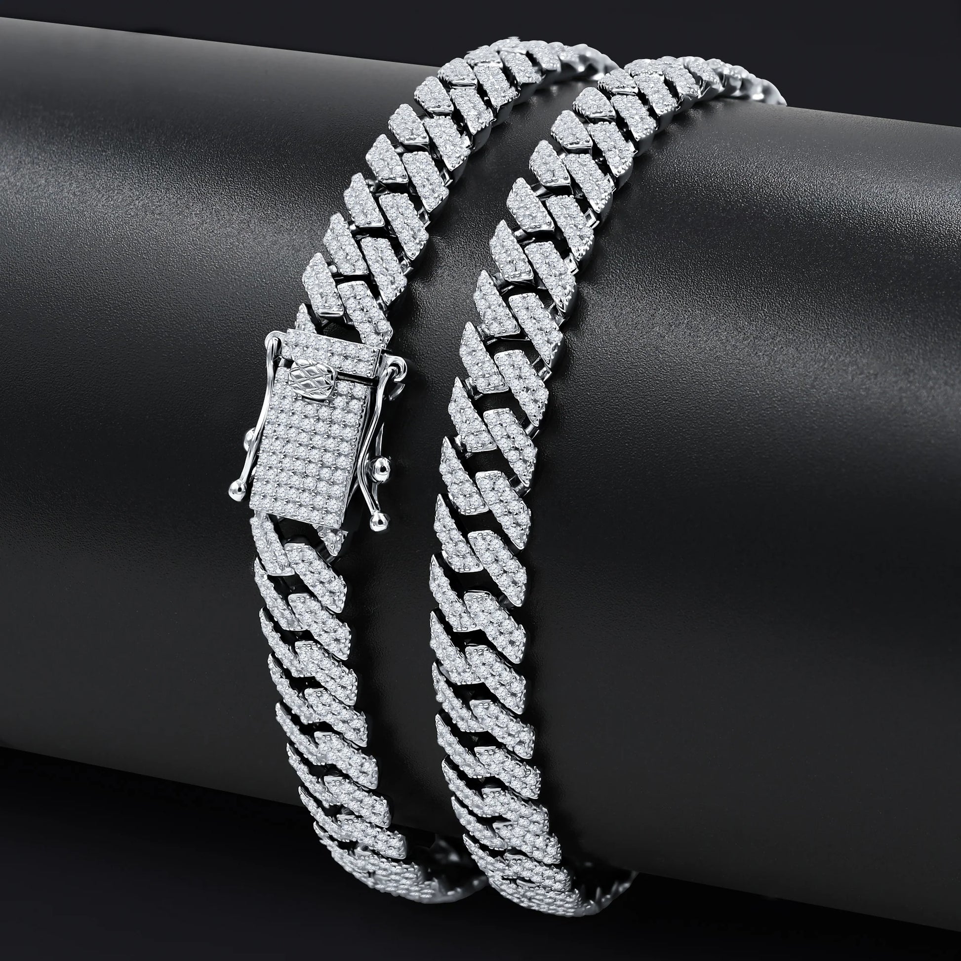 GemSculpt 8mm Silver CZ Necklace – 925 Sterling Silver Iced Chain - Iced Lux Watch Shop