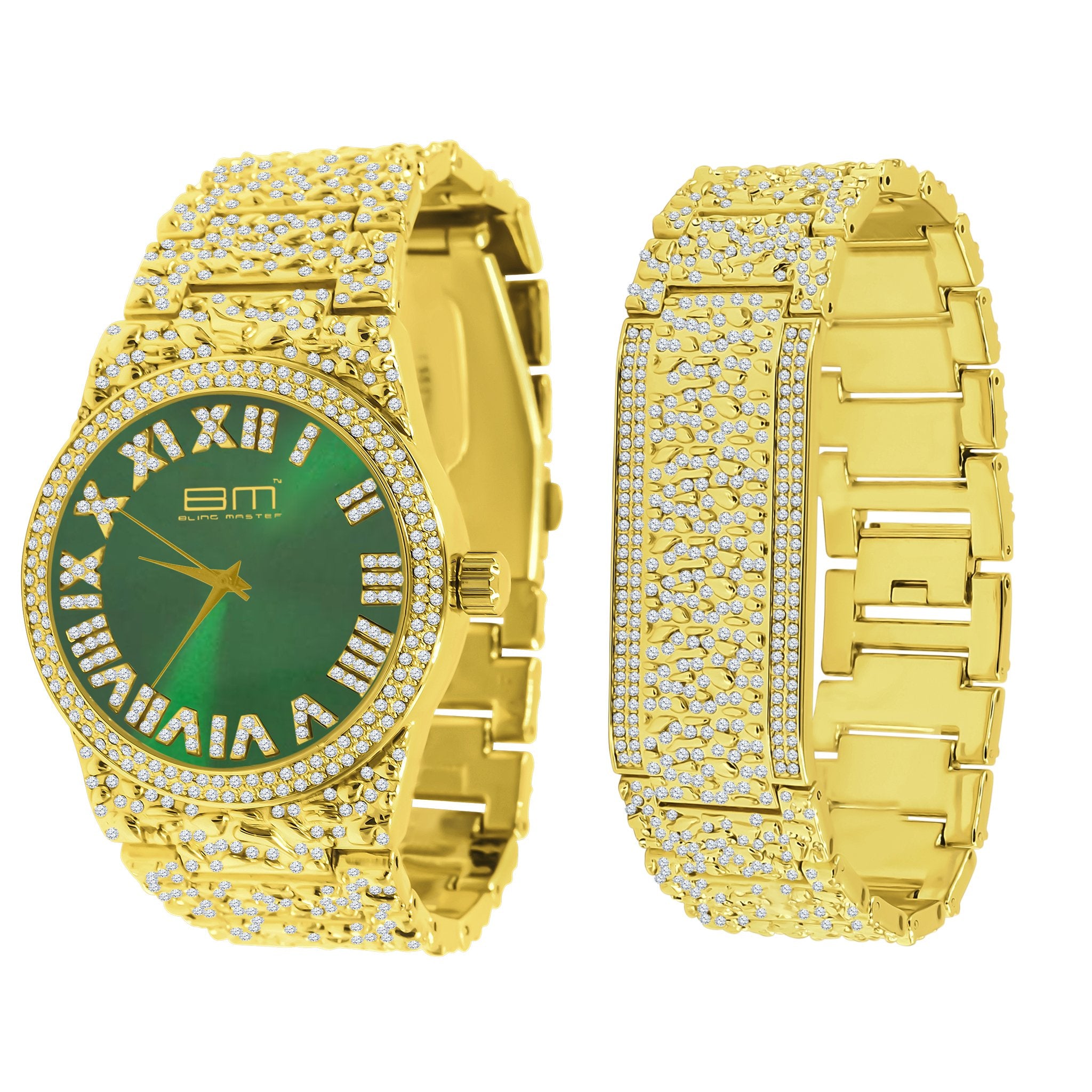 FLAMBOYANT ULTRA BLING WATCH SET | 5302922 - Iced Lux Watch Shop