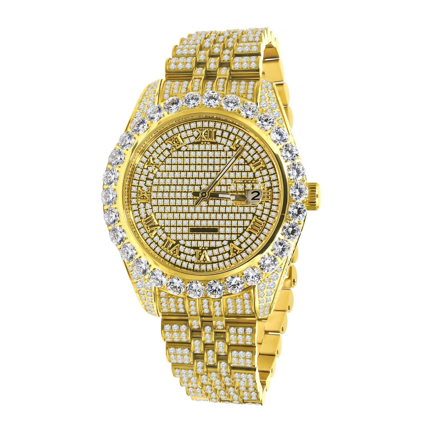 Capricious Steel – Luxury Fully Iced Automatic Watch - Iced Lux Watch Shop