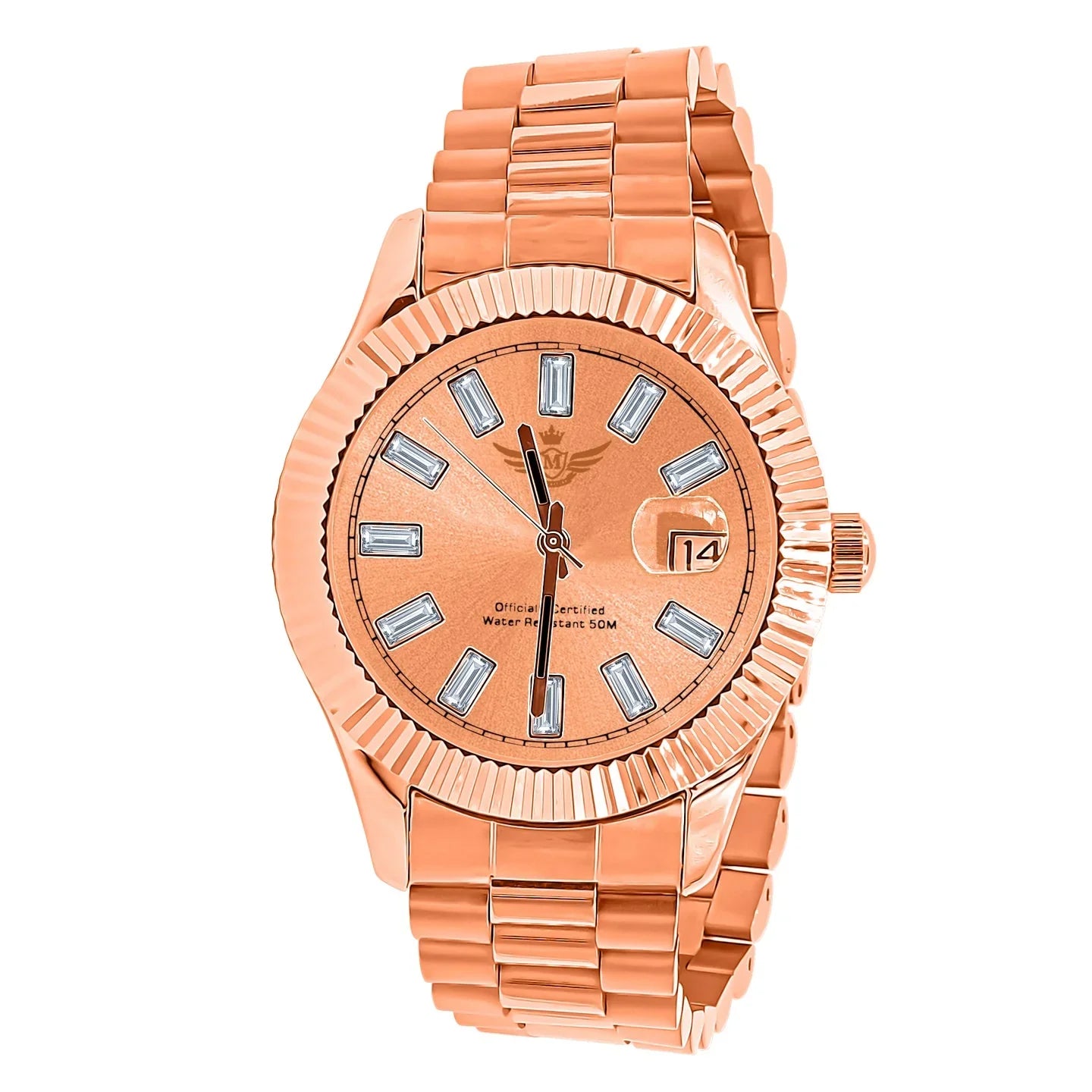 COSMIC – 40 mm Automatic Ice-Out Steel Watch | Bold & Timeless - Iced Lux Watch Shop