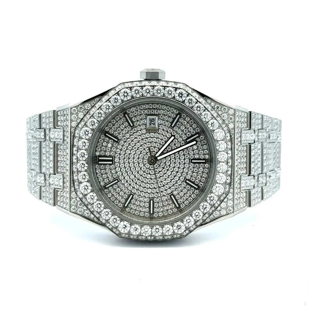 Syrenth™ 40mm Moissanite Iced Out Watch – Bold Luxury Meets Precision - Iced Lux Watch Shop