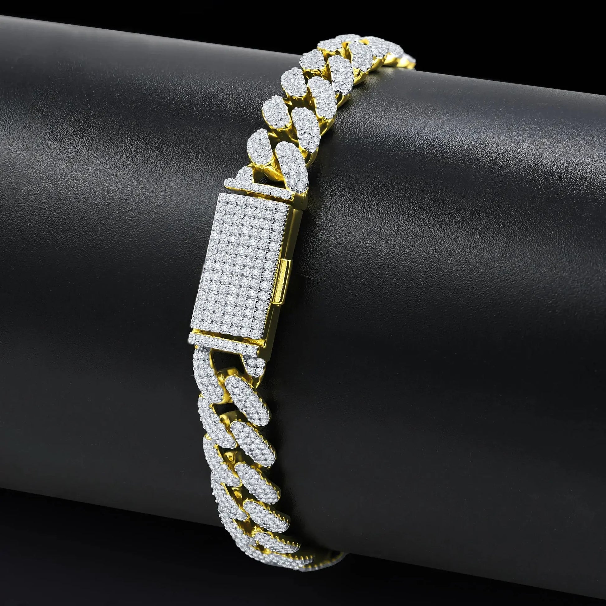 Mavin – 10 mm Moissanite Iced-Out Bracelet 925 Silver, 4.69 CTW - Iced Lux Watch Shop