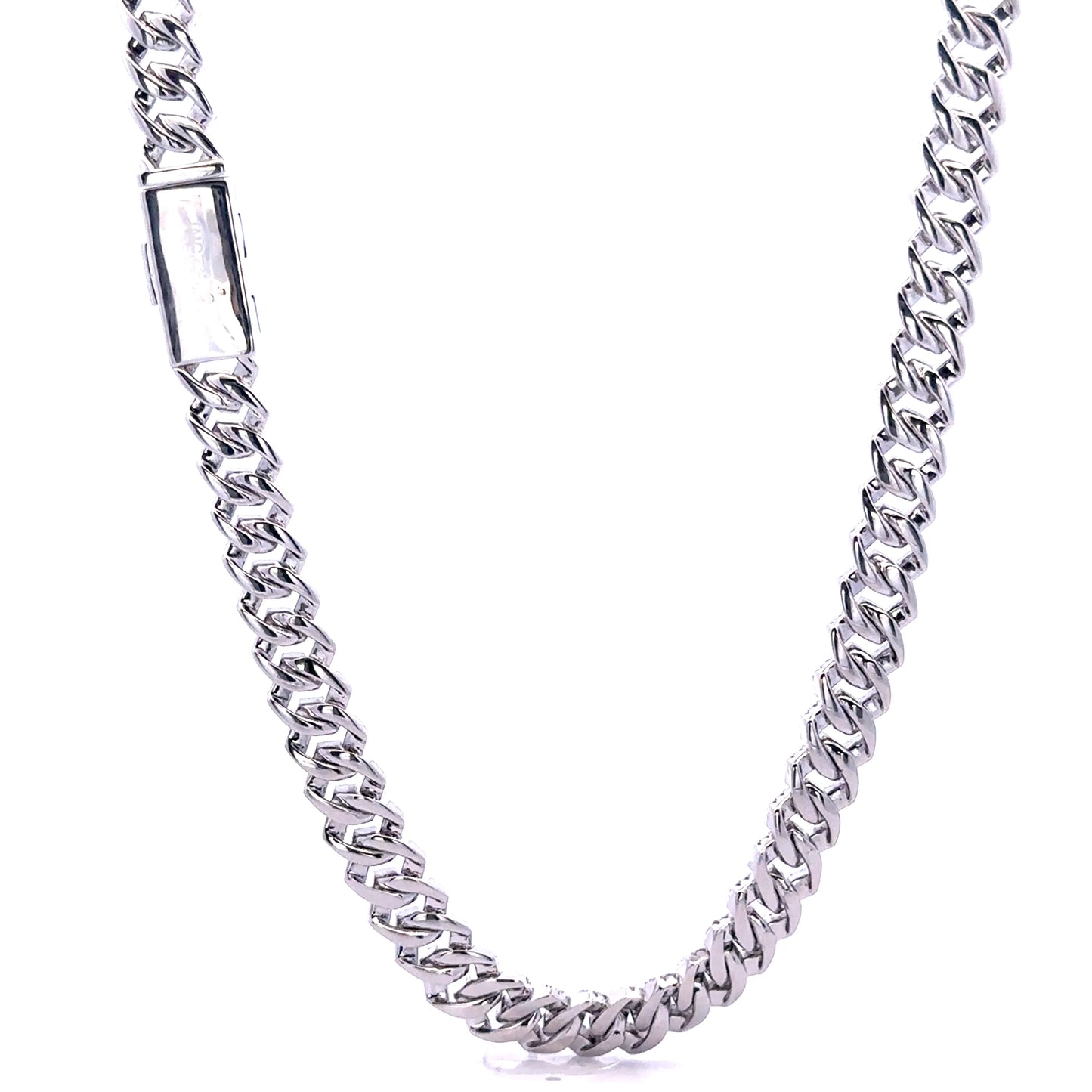 Ozarin Moissanite Cuban Chain – 8mm Iced 925 Silver - Iced Lux Watch Shop