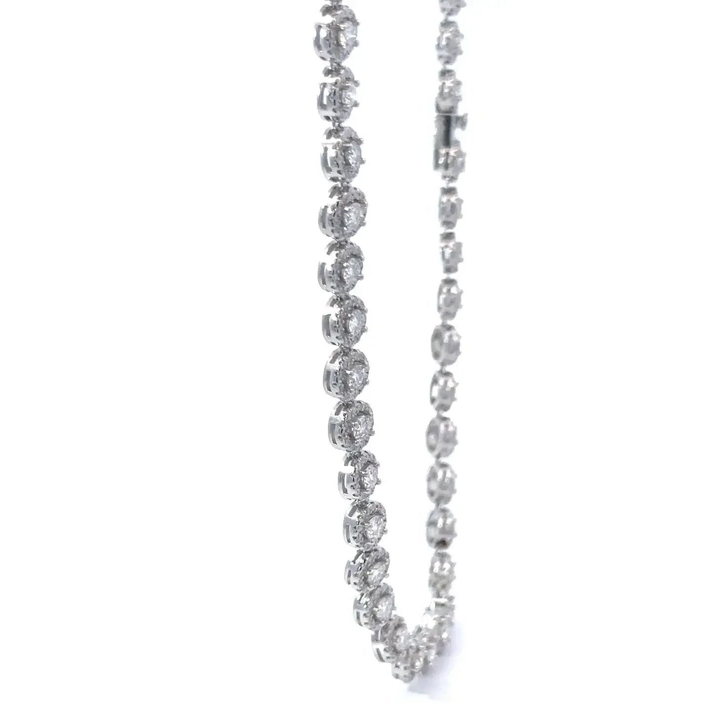 JARELO Iced Out Moissanite Chain 6mm Rhodium 925 Silver - Luxury Jewelry Piece