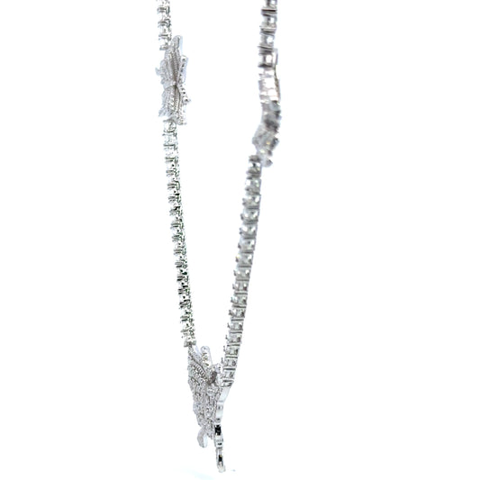 3MM Moissanite Iced Out Chain – Luxury Rhodium Necklace | Iced Lux - Iced Lux Watch Shop