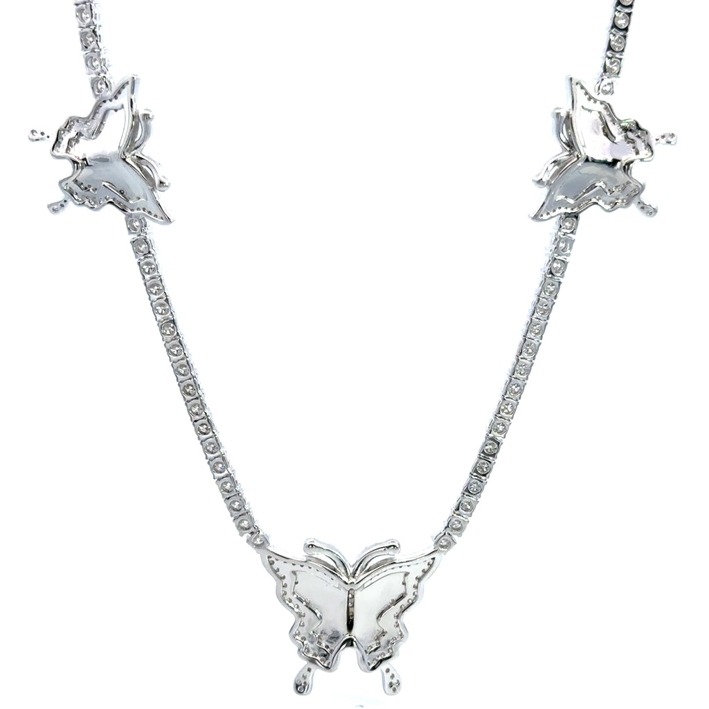 3MM Moissanite Iced Out Chain – Luxury Rhodium Necklace | Iced Lux - Iced Lux Watch Shop