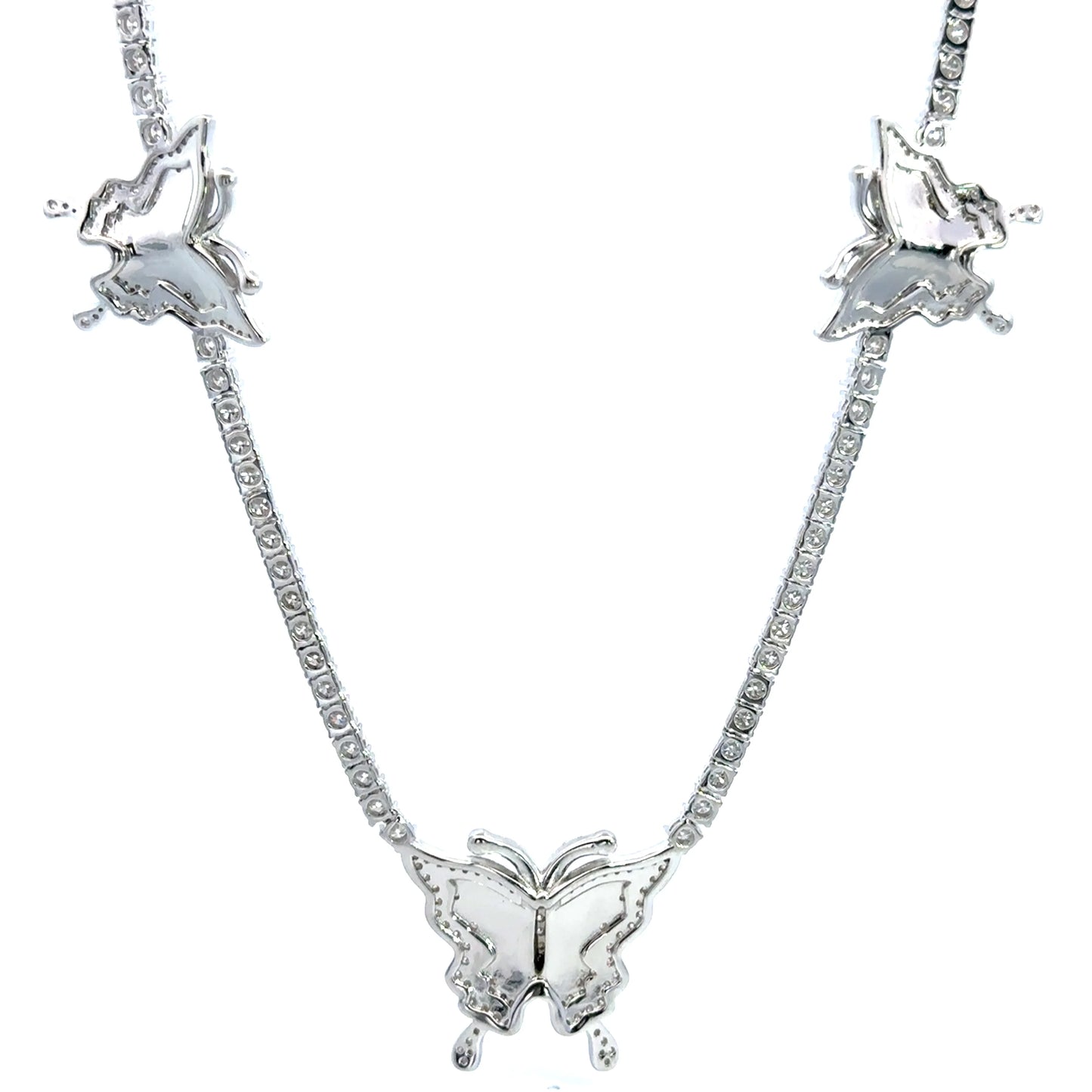 3MM Moissanite Iced Out Chain – Luxury Rhodium Necklace | Iced Lux - Iced Lux Watch Shop