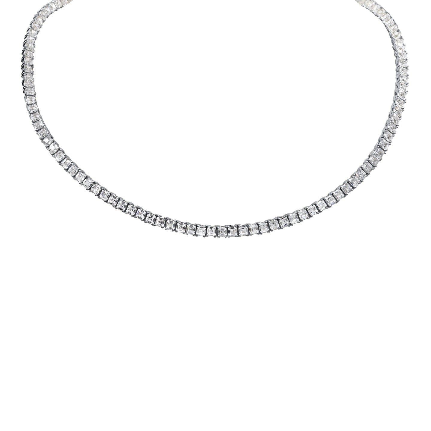 Gemmy 5mm Sterling Silver Tennis Chain – 925 CZ Necklace (20″) - Iced Lux Watch Shop
