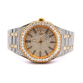 Syrenth Two‑Tone Moissanite Watch – Iced Out Automatic Luxury - Iced Lux Watch Shop